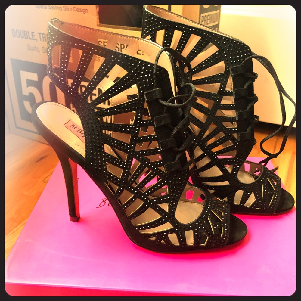 Betsy Johnson Lace Up Heels